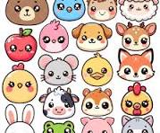 schattige dieren tekenen