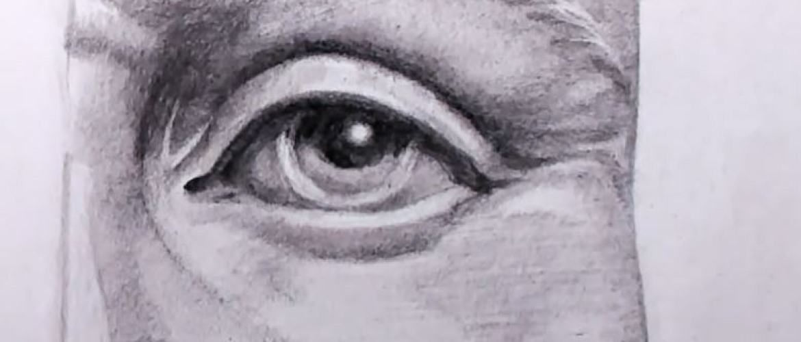 oog tekenen in stappen