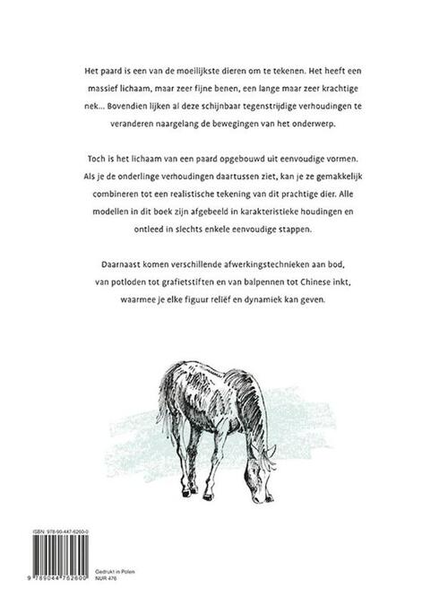 paard tekenen in stappen