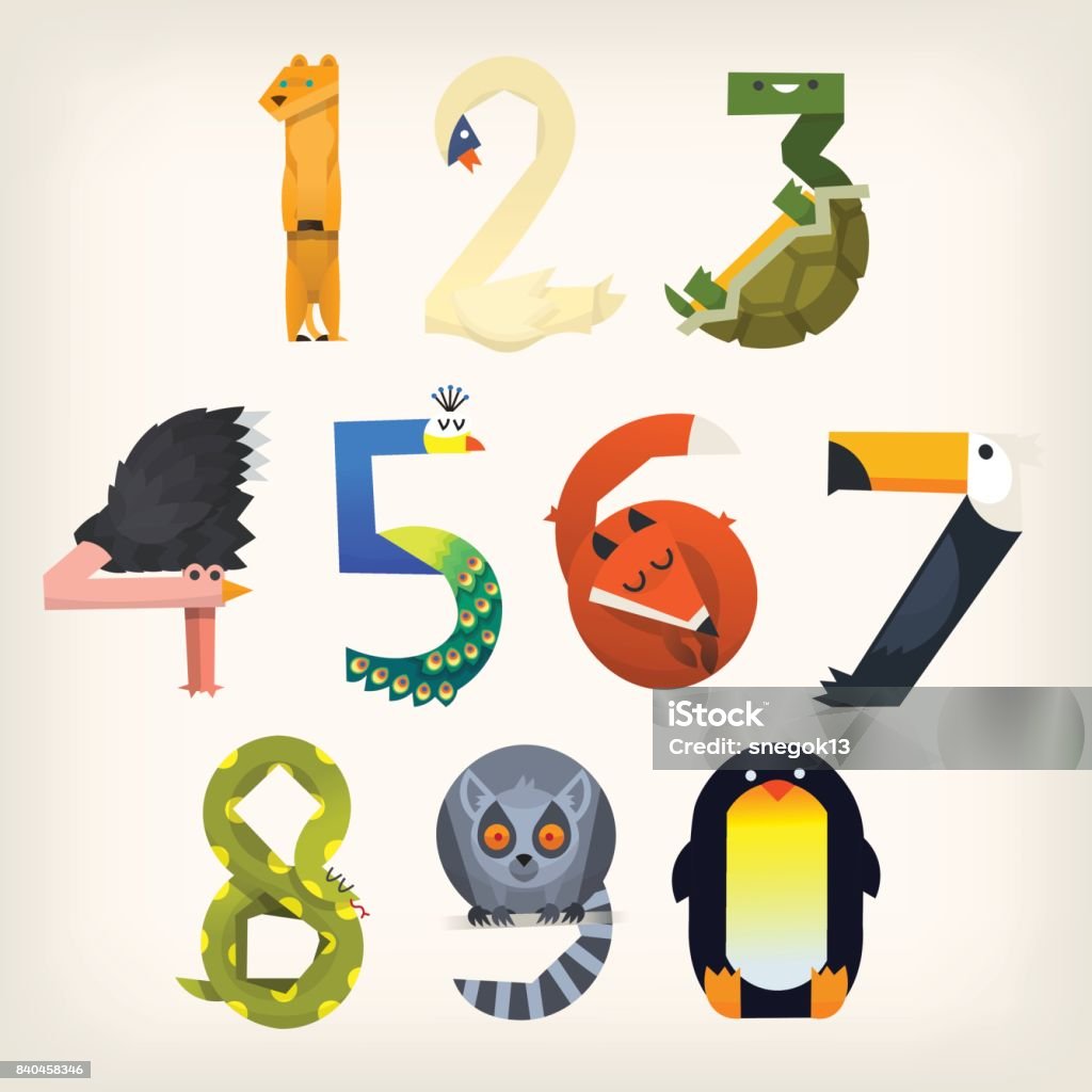 dieren tekenen met cijfers