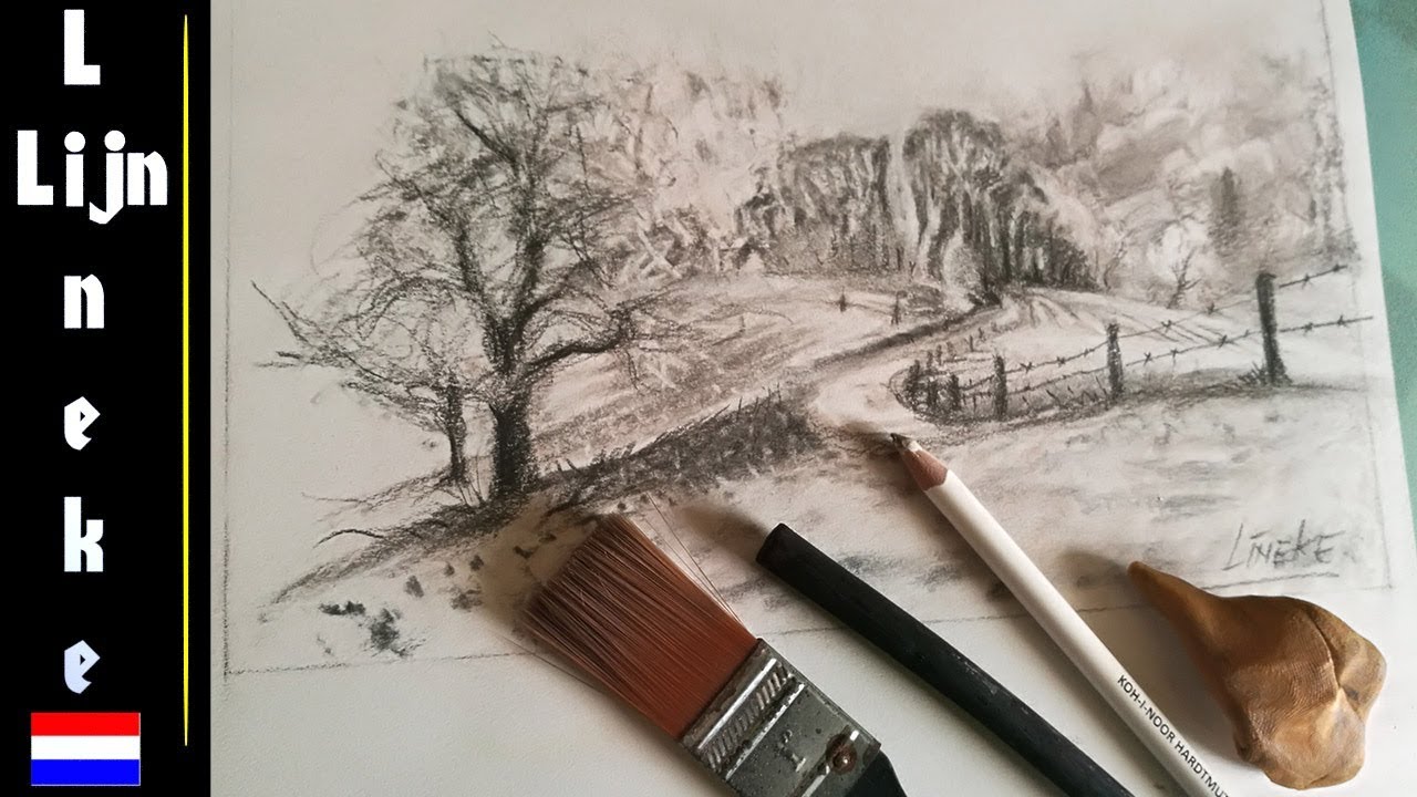 landschap tekenen voor beginners