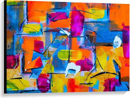 moderne schilderijen felle kleuren