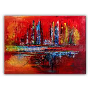 schilderij aan de muur