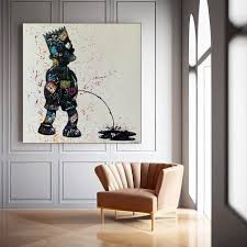 kunst aan de muur abstract