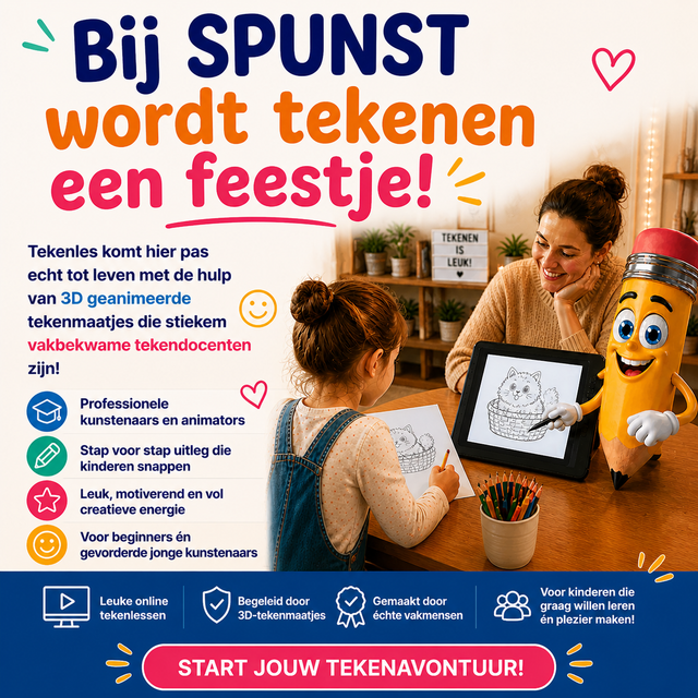 leren tekenen in stappen online voor beginners